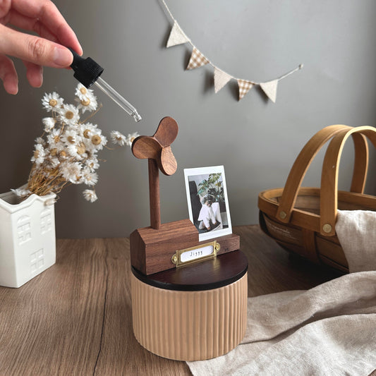 【48H出貨】客製 風中相遇 寵物紀念罐 骨灰罐 M號【附照片1張】