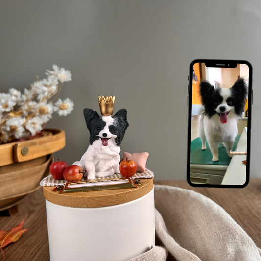 【客製全身寵物】S號 月落屋 寵物紀念罐 骨灰罐【小型犬適用】