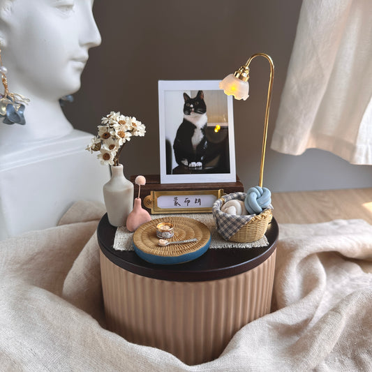 【客製】客製 晚安寶貝 法式風 寵物紀念罐 骨灰罐【附照片1張】