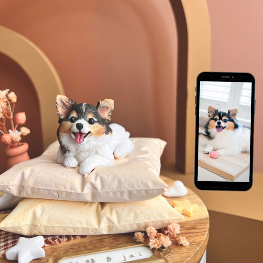 【客製全身寵物】L號 月落屋 想念的季節 寵物紀念罐 骨灰罐 居家擺飾