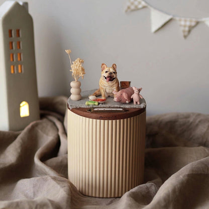 【訂製全身寵物】L號 月落屋 有你的晨光 訂製寵物骨灰罐 紀念罐