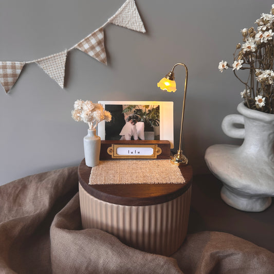 【24H出貨】晚安寶貝 法式風 寵物紀念罐 骨灰罐【含照片訂製】