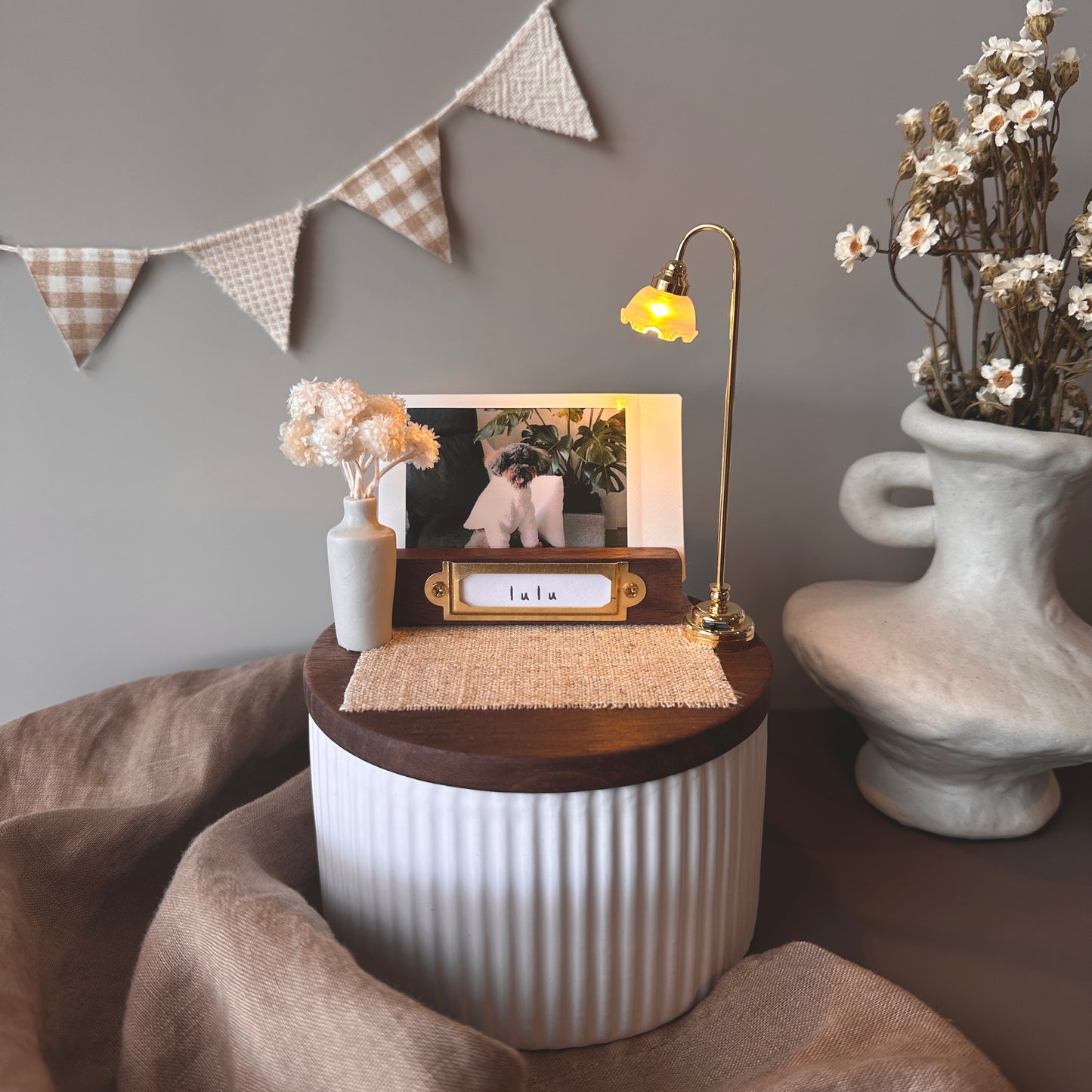 【24H出貨】晚安寶貝 法式風 寵物紀念罐 骨灰罐【含照片訂製】