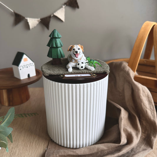 【訂製全身寵物】 XL號月落屋 寵物紀念罐 骨灰罐【中型犬適用】