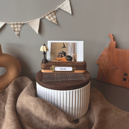 【24H出貨】日式午後午茶時光 寵物紀念罐 骨灰罐【含照片訂製】