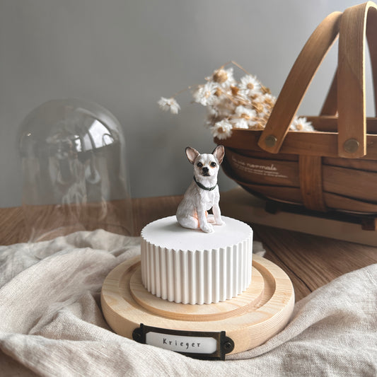 【訂製全身寵物】小玻璃罩月落屋 基本款 寵物紀念 居家擺飾