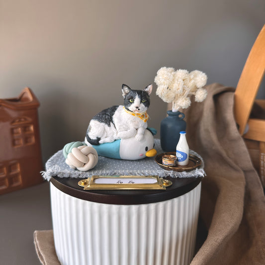 【訂製全身寵物】M號 月落屋 最愛的床床 寵物紀念罐 骨灰罐 居家擺設