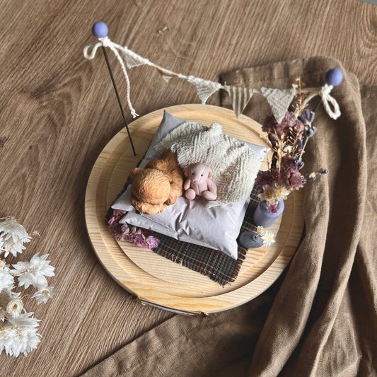 【訂製全身寵物】中玻璃罩 月落屋 花下的約定 寵物紀念 居家擺飾