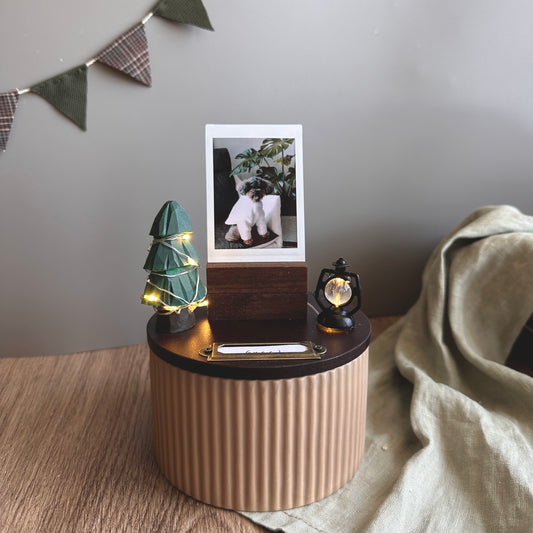 【客製】露營風 寵物紀念罐 骨灰罐【附照片1張】