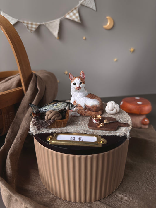 【客製全身寵物】M號 月落屋 暖暖午後 寵物紀念罐 骨灰罐 居家擺飾