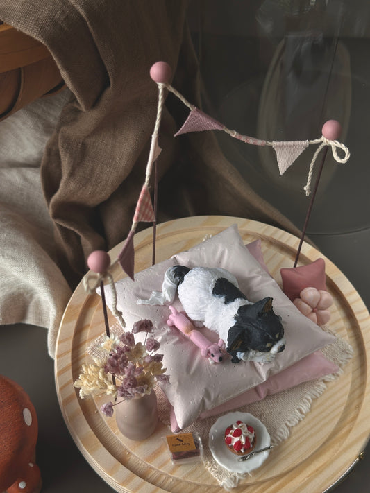 【訂製全身寵物】中玻璃罩 我的房間 擴香石 毛小孩 禮物 生日 狗